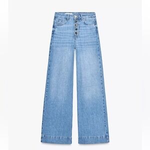 Zara Light Blue Flare Jeans